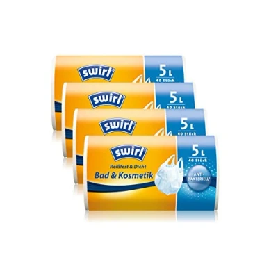 Imagen de Remolino 2049678 bolsa de basura con mango antibacterial 5L 40 Piezas