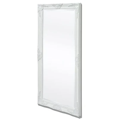 Imagen de vidaXL Espejo de Pared Estilo Barroco 120x60 cm Blanco Vintage Retro