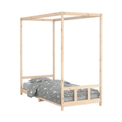 Imagen de vidaXL Estructura de Cama para niños Madera Maciza Pino 90x200 cm