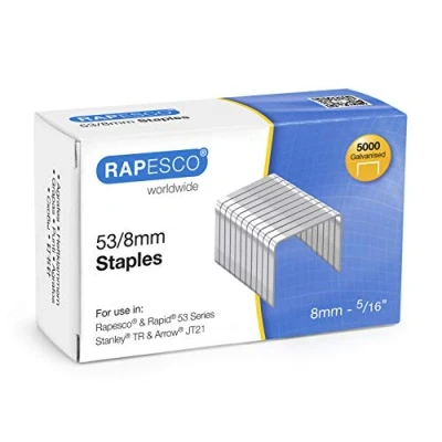 Imagen de Rapesco 0750 Grapas Galvanizadas 53/8 mm, Caja de 5000