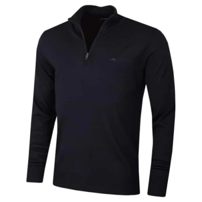 Imagen de J.Lindeberg Suéter de Mezcla Merino para Hombre Marina Guerra XL