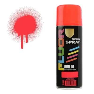 Imagen de H HANSEL HOME Pintura Spray Rojo Fluorescente 400 Ml
