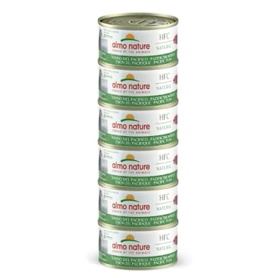 Imagen de almo nature HFC Natural Megapack, alimento húmedo para Gatos Atún del Pacífico (6 latas de 70 g)