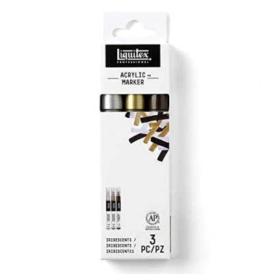 Imagen de Liquitex 4610660 Professional Marcador de Pintura, Fein Irisierende Töne, Set 3 Farben