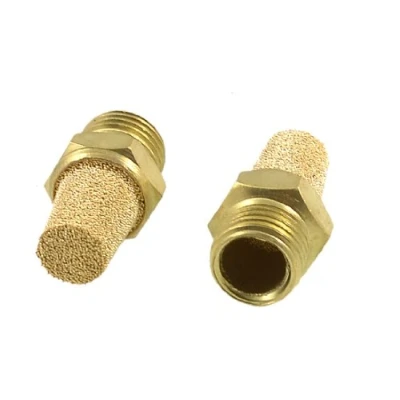 Imagen de sourcing map 2 x 1/4 cm PT de silenciador neumático sinterizados