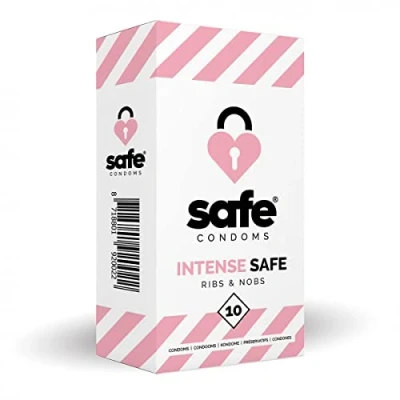 Imagen de SAFE Preservativos Con Estrías Y Protuberancias 10 Unidades