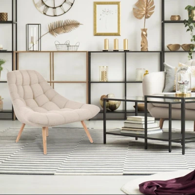 Imagen de Lote de 2 sillones Danios Tejido beige Menzzo