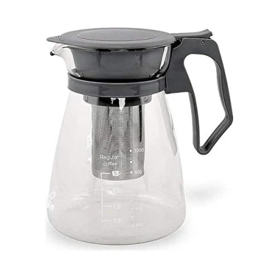Imagen de Quttin 85732 Jarra para Infusiones Cristal, Glass, Negro, Talla única