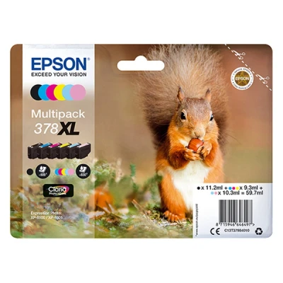 Imagen de EPSON c13t37984010 Cartuchos de Tinta original Pack of 6 válido para Expression Photo XP 8500 / 8505, Ya disponible en Amazon Dash Replenishment, XL