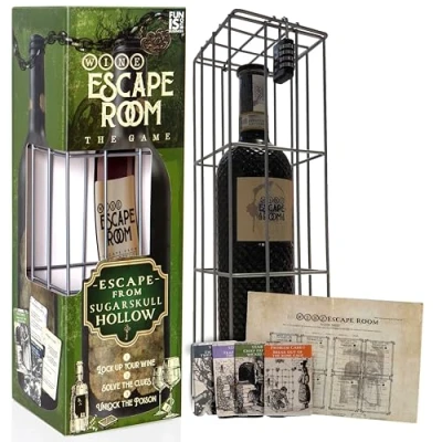 Imagen de Boxer Gifts Sugarskull Hollow Wine Room Escape To Unlock Puzzle Juego Regalo para Amigos