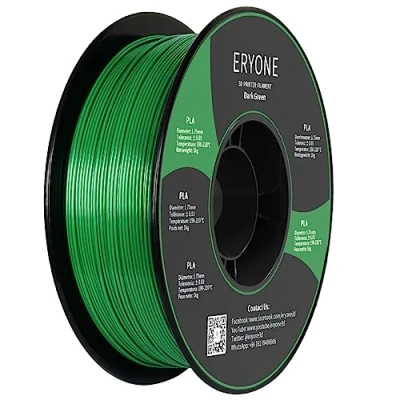 Imagen de ERYONE PLA Filament 1,75 mm, 3D Drucker PLA, +/ 0,03 1 kg/Spule, Verde oscuro
