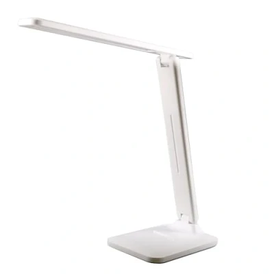 Imagen de Unilux HALO, lámpara de escritorio LED, 3 luminosidad, plegable y portátil inalámbrica, recargable, táctil, color blanco