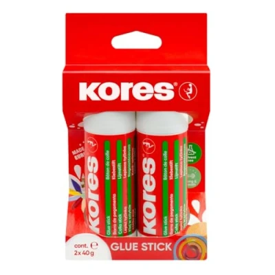 Imagen de Kores Klebestift Premium, 2 x 40 g, auf Blisterkarte