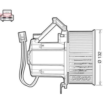 Imagen de DENSO DEA02008 Ventilador de Calefacción para vehíc. con volante a la izquierda AUDI: Q5, A4 B8 Avant, Allroad