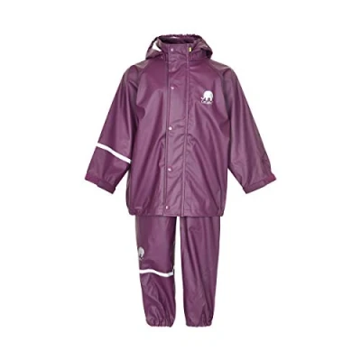 Imagen de CeLaVi Zweiteiliger Regenanzug In Vielen Farben Chaqueta Impermeable, Morado (Violett), 122 (Talla del Fabricante: 120) para Niñas