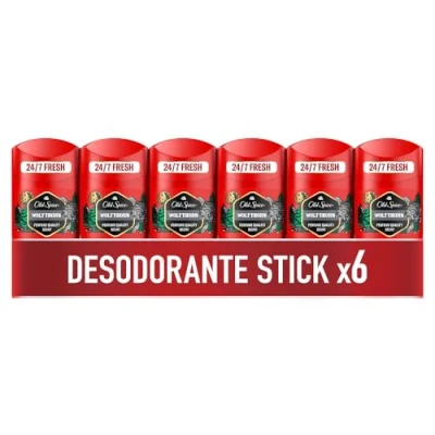 Imagen de Old Spice Wolfthorn Desodorante En Barra Para Hombres 50 ml x 6