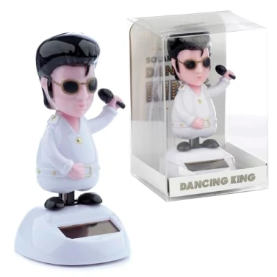 Imagen de Puckator FF45 Figura Decorativa de Elvis Preysle (6 x 5 10 cm, Panel Solar)