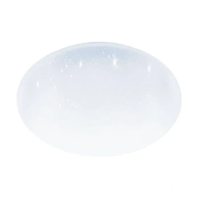 Imagen de Eglo lámpara de techo Pogliola S, diámetro 50 cm, efecto cristal, salón acero y plástico, habitación infantil, cocina oficina, pasillo