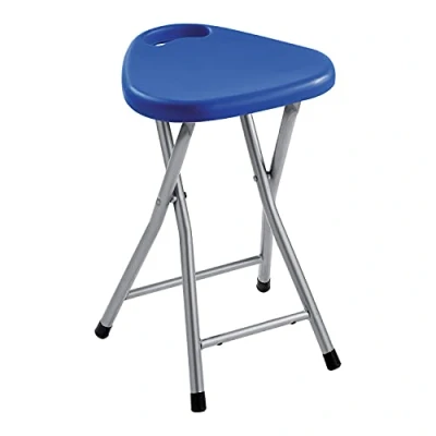 Imagen de Gedy CO750500300 Taburete Plegable, Azul, 46,5x30x29,3 cm
