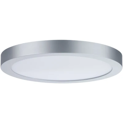 Imagen de Paulmann 71023 panel LED Abia 300mm, redondo, blanco diurno, cromo mate, luminoso, plástico, sistema de iluminación, 4000K