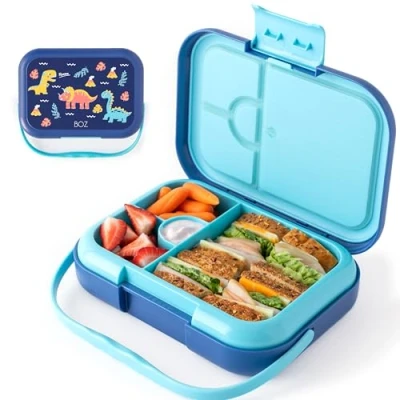Imagen de BOZ Bento Lunch Box Para Niños Caja De Almuerzo Con Compartimentos Edades 3 a 7 años (Dinos)