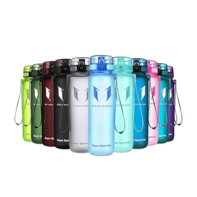 Imagen de Super Sparrow Botella de Agua Deportiva 750ml Sin BPA (Mate Rojo Imperial)
