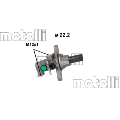 Imagen de METELLI 05 1238 Cilindro Maestro de Freno 22,20mm Aluminio