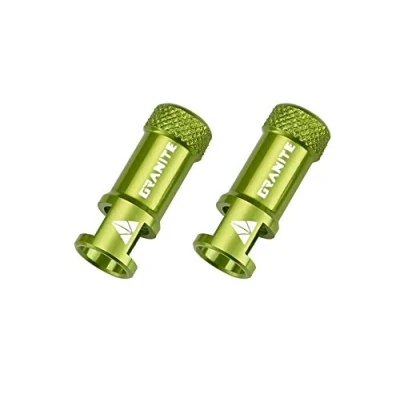 Imagen de Tapón de Válvula Granite Juicy Nipple con Función Extracción Núcleo Válvula, Tapas Neumático Fáciles Usar y Cubiertas Antipolvo (Verde)