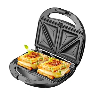 Imagen de Adler AD 3040 sandwichera 5 en 1, multifunción, tostadora de Pan, con Parrilla, 1200 W, gofrera Hierro, Horno para nueces, Parrilla Contacto, Doble Cara