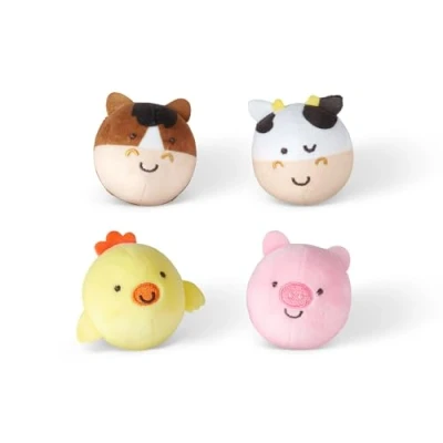 Imagen de Melissa &amp; Doug Rollables, Juguete de amigos la granja para bebés y niños pequeños (4 piezas), bebé primera infancia, Bolas sensoriales bebés, 6 meses+, Regalo