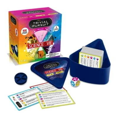 Imagen de Winning Moves Trivial Pursuit Viaje Ciencia &amp; Vida 600 Preguntas Juego de Mesa Versión en francés