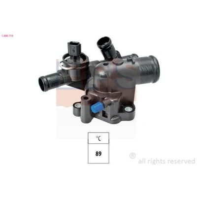 Imagen de EPS 1.880.719 Termostato, refrigerante 89 Made in Italy OE Equivalent con junta RENAULT: MEGANE 2, SCENIC 2 Coupe Cabriolet