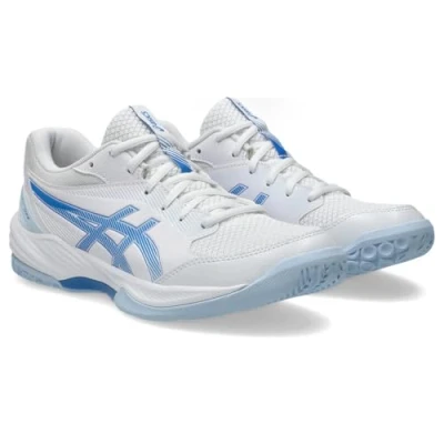 Imagen de Asics Geltask 4 Zapatillas de balonmano, Mujer, Talla: 42, White/blue coast Zapatos