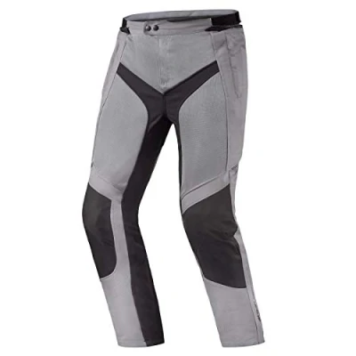 Imagen de SHIMA JET Paneles MESH Transpirables, Membrana Impermeable y Extraíble, Protector de Espalda Nivel 2 Incluido, Ajustes Avanzados (Hombre, Pantalones, Gris, XXL)