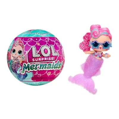 Imagen de L.O.L. Surprise! Mermaids Tots Peques de Moda con Colas Que Cambian Color Adecuado para Coleccionistas, Niñas y Niños Mayores 4 Años
