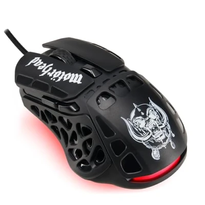 Imagen de Subsonic, Ratón gaming con cable Motorhead, sensor óptico de 7200 Dpi, Forma ergonómica, 7 botones programables, Regalo licencia oficial