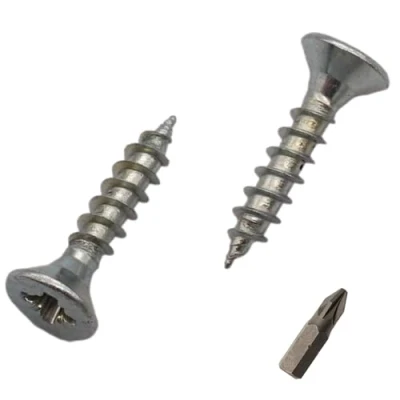 Imagen de SKIR&#039;CO (700 piezas) tornillos para madera de acero galvanizado, 3,5 x 18 mm, cabeza avellanada Pozidriv, aglomerado, rosca completa PZ
