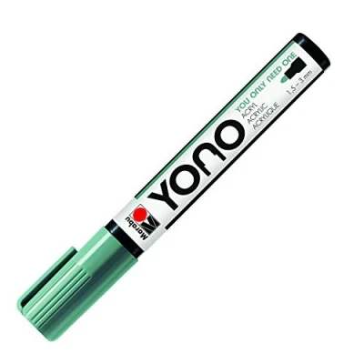 Imagen de Marabu YONO 12400103159 Rotulador acrílico versátil con punta redonda japonesa de 1,5 a 3 mm, base agua, resistente la luz y al para casi todas las superficies