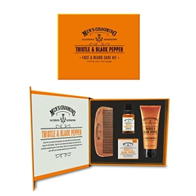 Imagen de The Scottish Fine Soaps Kit de Regalo para Cara y Barba 4 Unidades