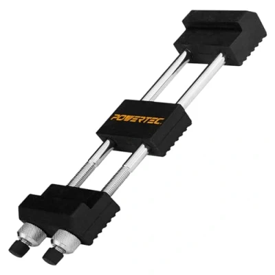 Imagen de POWERTEC soporte de piedra afilar, ajustable para afilador cuchillos 5 1/2 a 9 pulgadas, base goma antideslizante húmeda, piedras diamante,