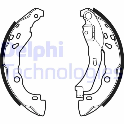 Imagen de DELPHI LS1929 Zapatas de Freno 203 39 RENAULT: CLIO 2, 4, 2 Kasten, DACIA: SANDERO Logan MCV I Berlina