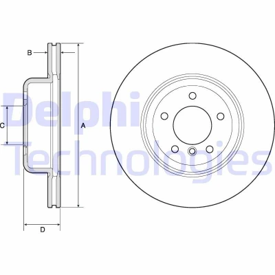 Imagen de DELPHI BG9162C Disco de freno 330 24 5 ventilado revestido altamente carbonizado sin cojinete rueda, anillo sensor ABS BMW: Z4 Roadster