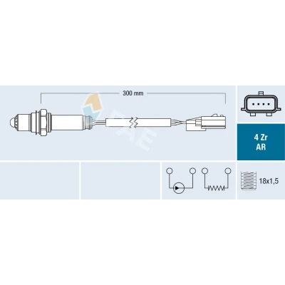 Imagen de FAE 75661 Sonda lambda RENAULT: MASTER 3 Kasten, Bus