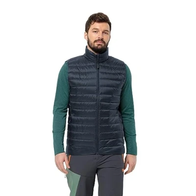 Imagen de Jack Wolfskin Pilvi Down Vest M Chaleco de plumón, Azul Noche (Night Blue), S para Hombre