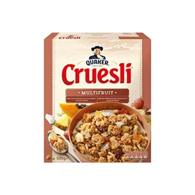 Imagen de Muesli Con Fruta Quaker Cruesli Multifrutas Peso total 500 gramos