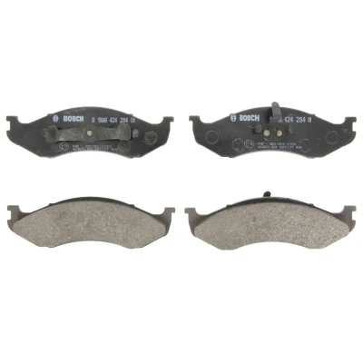 Imagen de BOSCH 0 986 424 284 Juego de pastillas freno Low Metallic con instrucciones montaje JEEP: WRANGLER 2, Grand Cherokee I, II