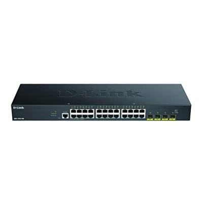 Imagen de D Link DGS 1250 28X/E Switch 28 Puertos Gigabit Gestionable Layer 2/3 (24x Base T Puertos, 4X 10G SFP+) Solo Cable de alimentación la UE