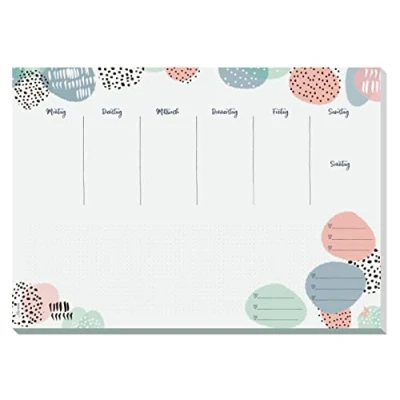 Imagen de SIGEL JS101 Planificador semanal de papel A3, 30 hojas, vegano, hecho sostenible, Jolie Rose Inspiration