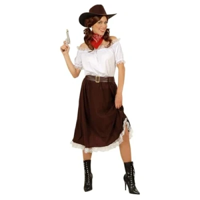 Imagen de WIDMANN MILANO PARTY FASHION Disfraz de vaquera, salvaje oeste, chica rodeo, disfraces