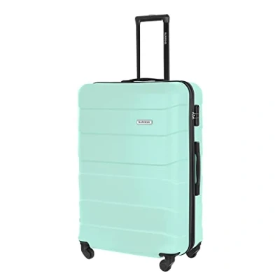 Imagen de BARRENS Maleta Grande Equipaje para facturación 77x52x29 cm 90 L 4x360 Ruedas Asa Flexible rígida Compatible con líneas aéreas Menta